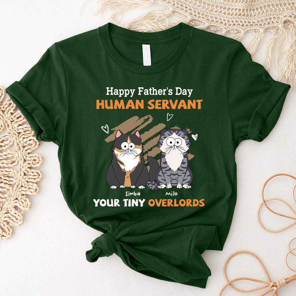 An meinen menschlichen Diener – Personalisiertes Katzen-T-Shirt und Hoodie