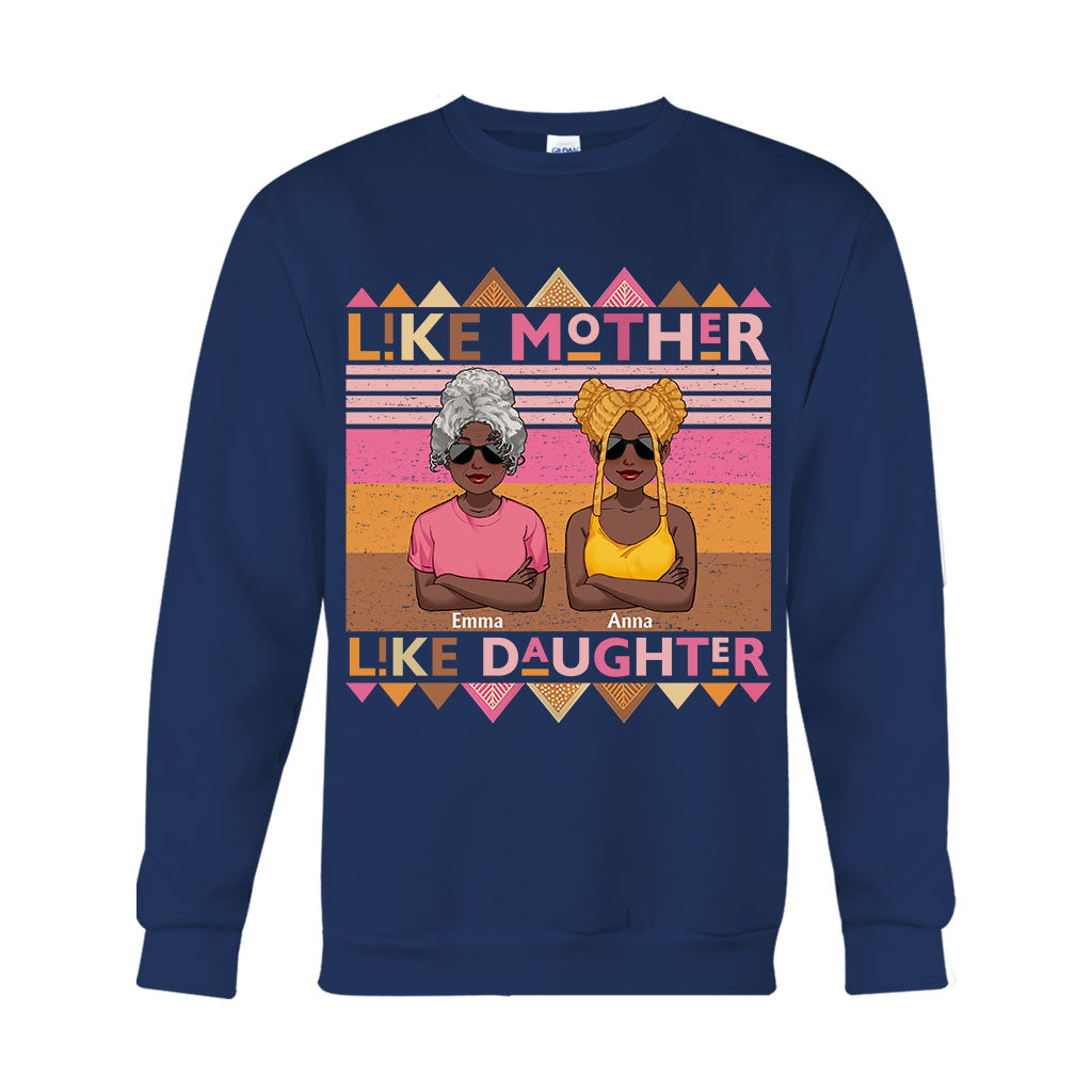 Wie die Mutter, so die Tochter – Personalisiertes T-Shirt und Hoodie für Afroamerikanerinnen