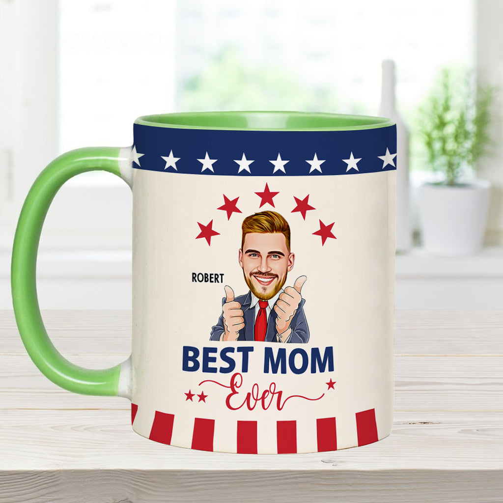 Best Mom Ever - Personalized Accent Mug