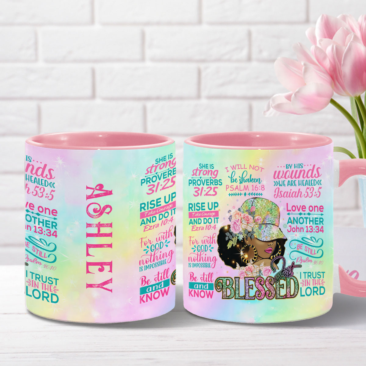 Stolze schwarze Frau – Personalisierte Tasse mit afroamerikanischem Akzent