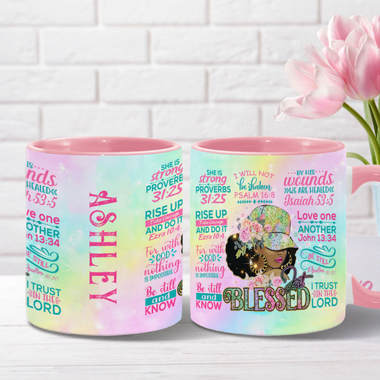 Stolze schwarze Frau – Personalisierte Tasse mit afroamerikanischem Akzent