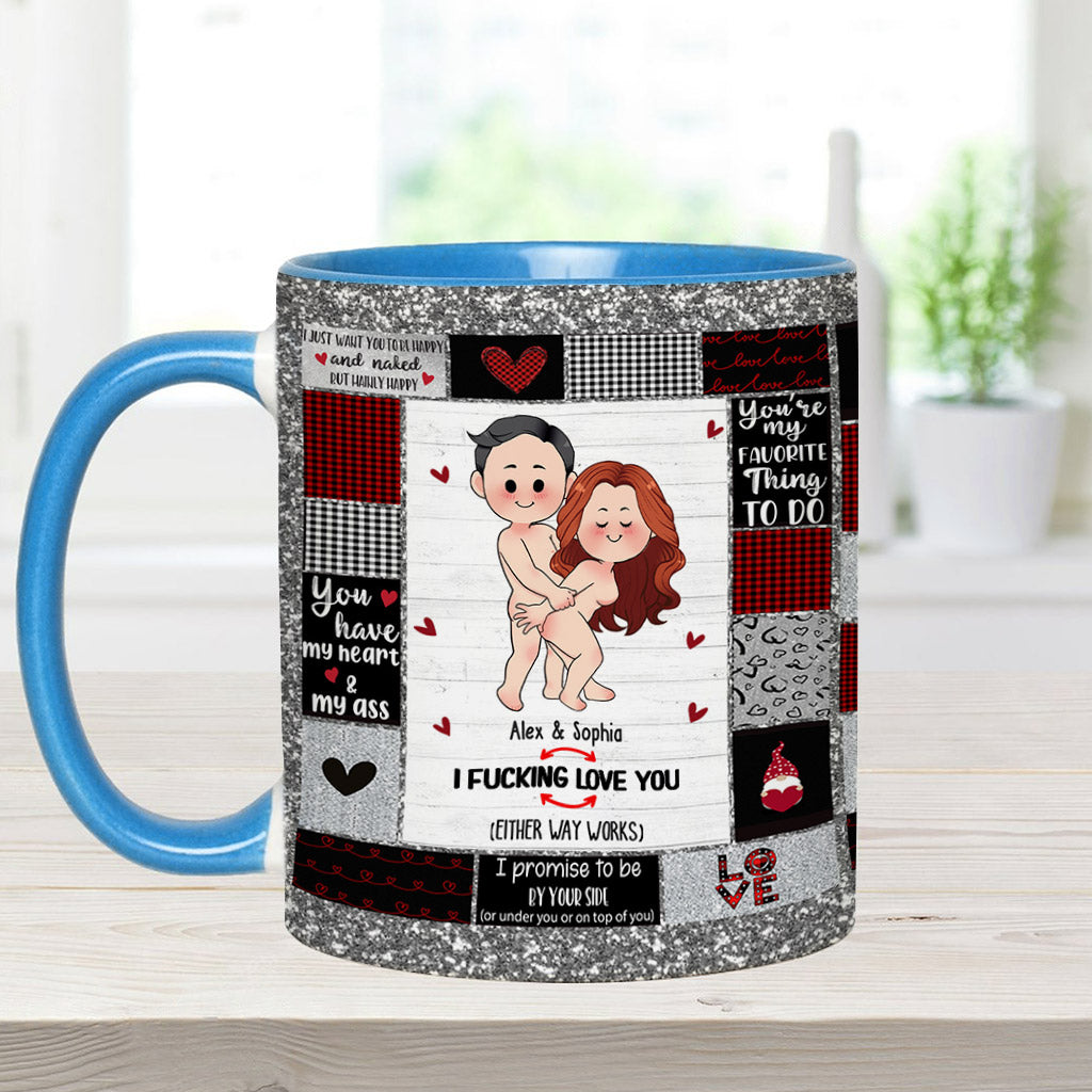 Ich liebe dich – Personalisierte Tasse für Paare