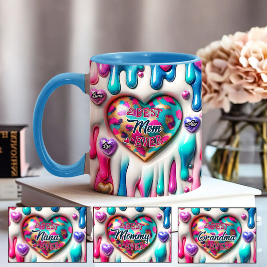 Beste Mama, Oma aller Zeiten – Personalisierte Tasse mit Muttermotiv
