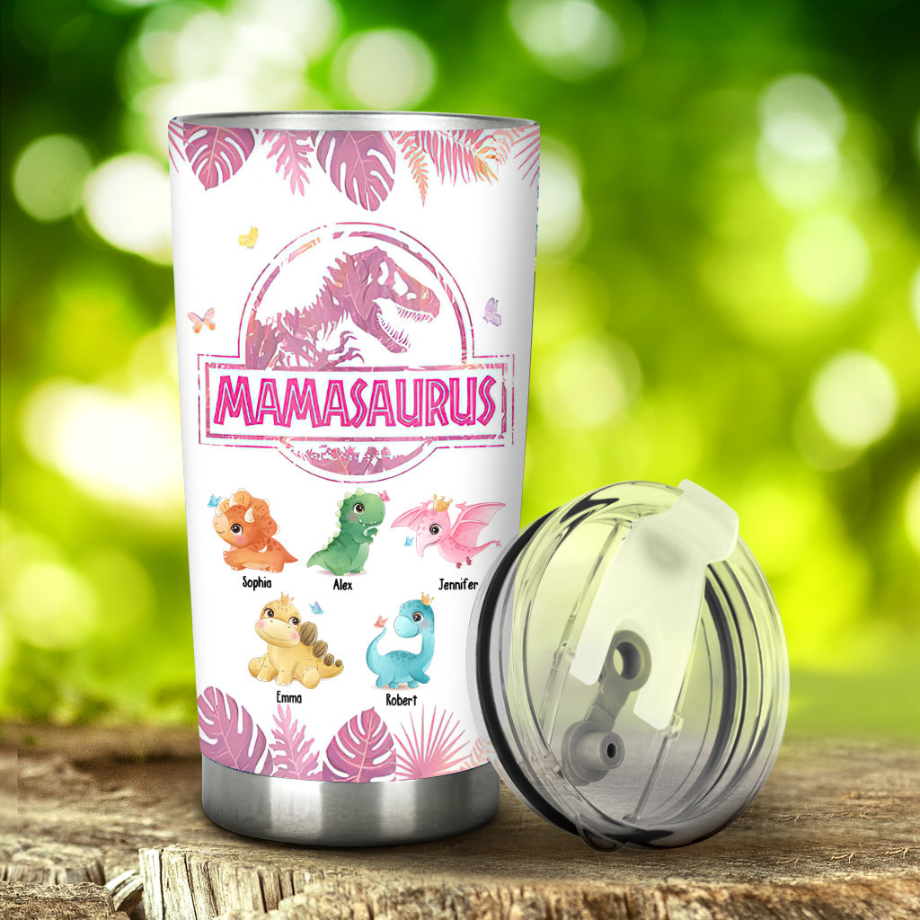 Mamasaurus Du bist mein Lieblingsdinosaurier - Personalisierter Mutter-Trinkbecher