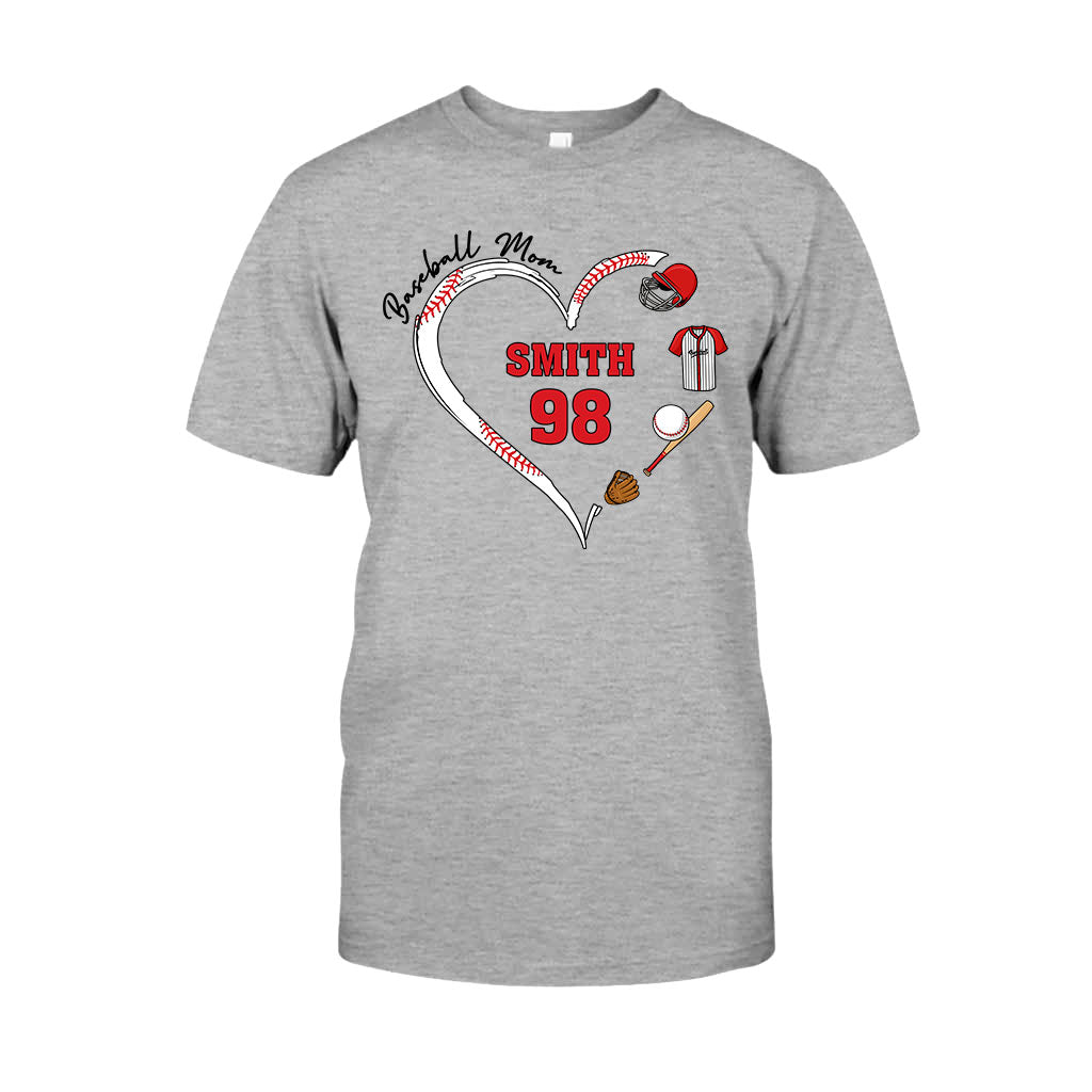 Baseball-Mama – Personalisiertes Baseball-T-Shirt und Hoodie