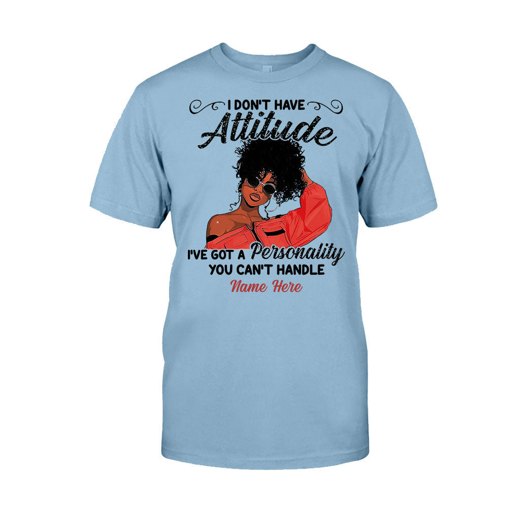 Ich habe keine Attitüde – Personalisiertes T-Shirt und Hoodie für Afroamerikaner