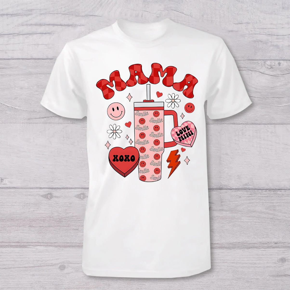Mama und Mini – Personalisiertes Mutter-T-Shirt und Baby-Body