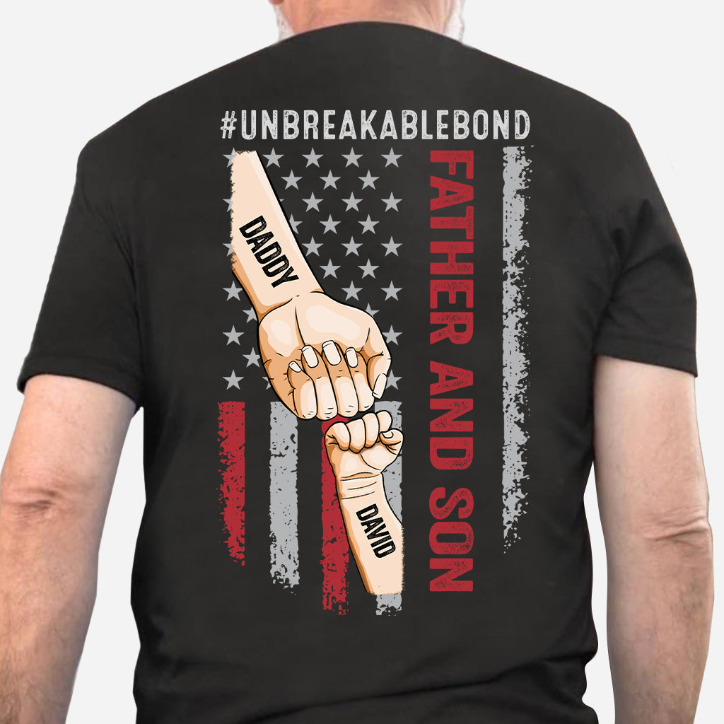 Unzerbrechliches Vater-Sohn-Band – Personalisiertes Vater-T-Shirt und Hoodie