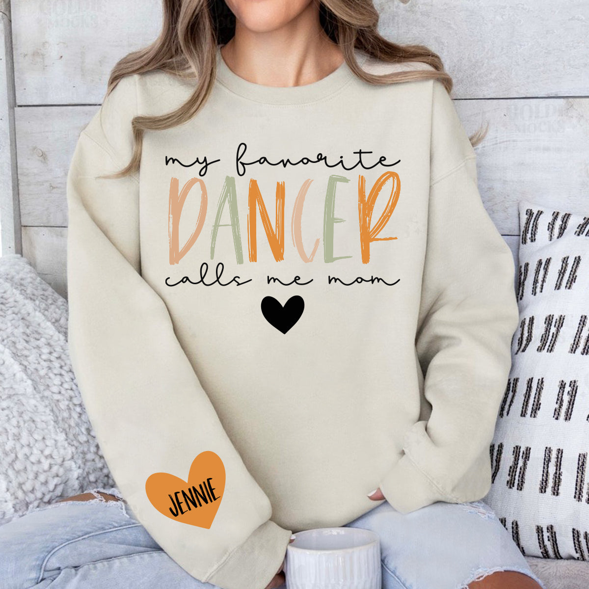 Meine Lieblingstänzerin nennt mich Mama – Personalisiertes Ballett-Shirt mit jedem Namen