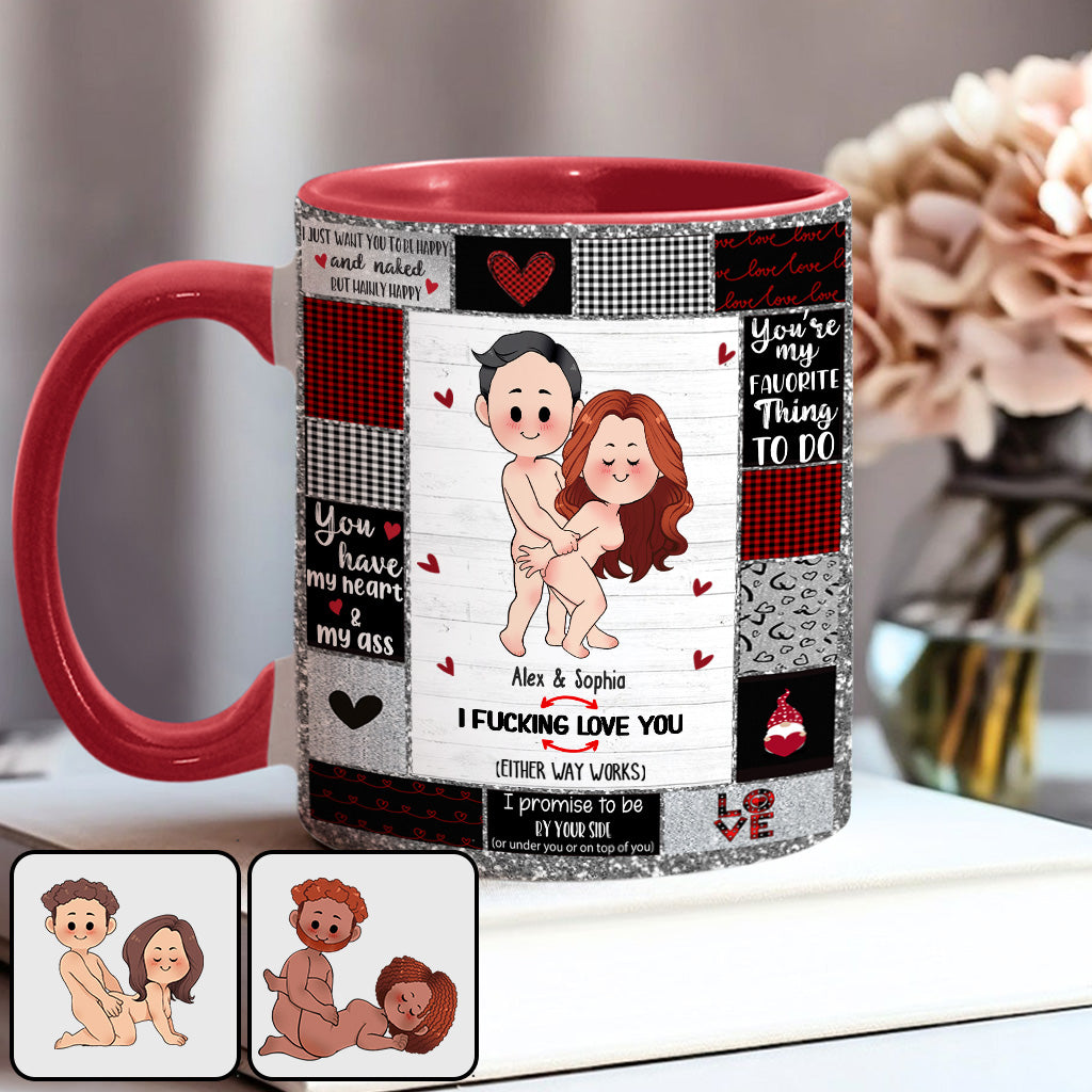 Ich liebe dich – Personalisierte Tasse für Paare