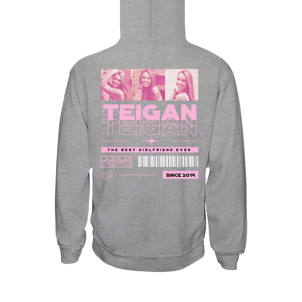Meine Freundin – Personalisiertes Partner-T-Shirt und Hoodie