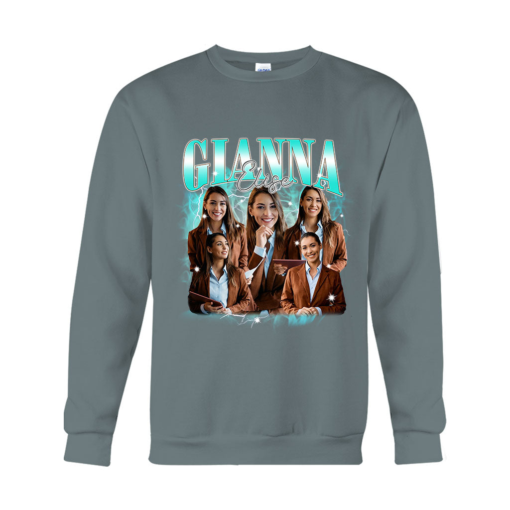 Individueller Text und Fotos – das perfekte Geschenk für jeden Anlass – personalisiertes T-Shirt und Hoodie