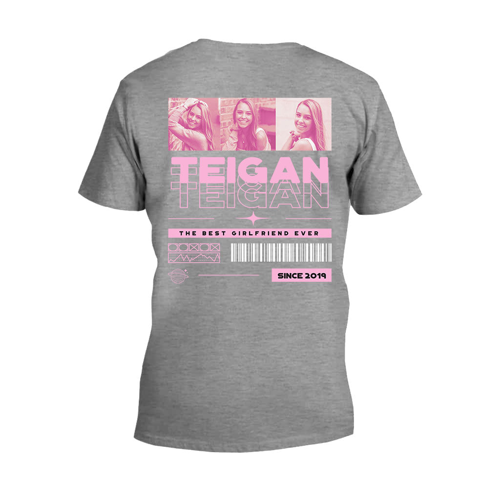 Meine Freundin – Personalisiertes Partner-T-Shirt und Hoodie