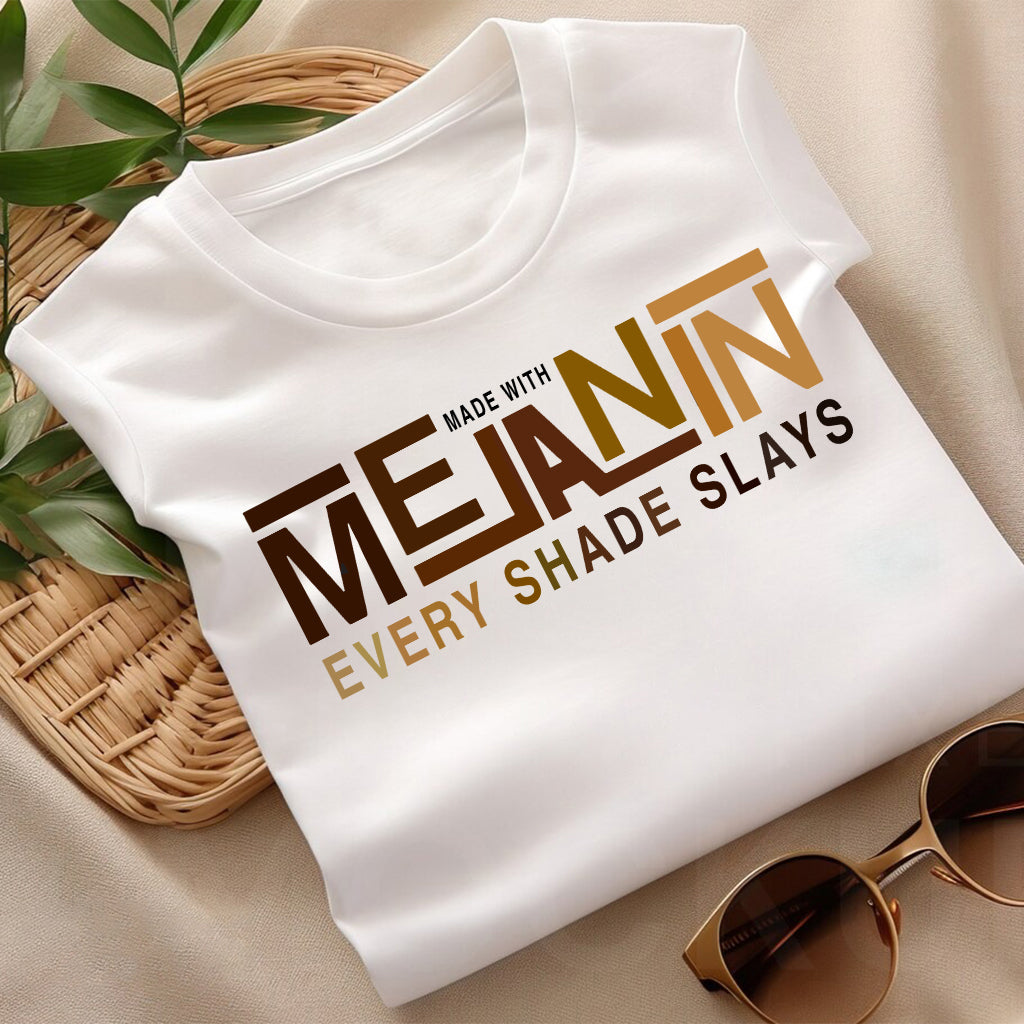 Hergestellt mit Melanin – T-Shirt und Hoodie für Afroamerikaner
