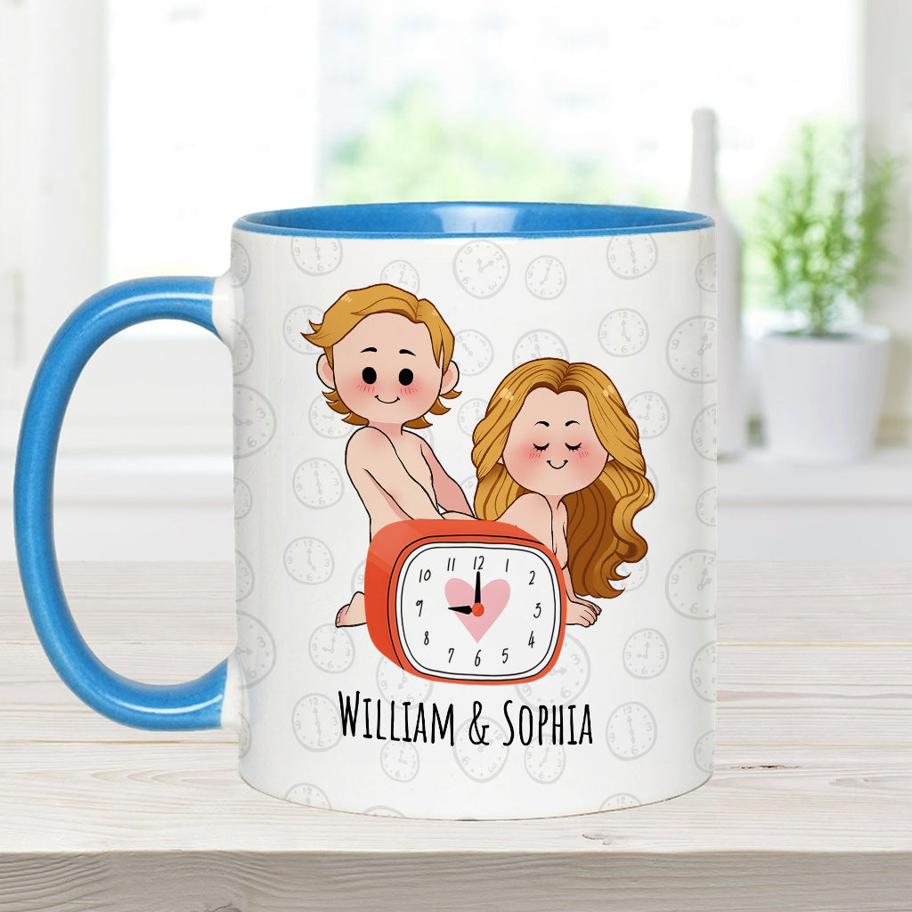 Für dich würde ich bis nach 21 Uhr aufbleiben – Personalisierte Tasse für Paare