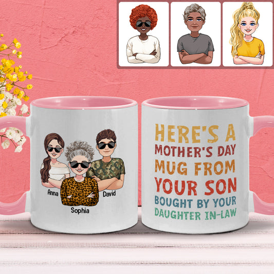A Mug From Your Son/ Daughter - Personalized Mother Accent Mug