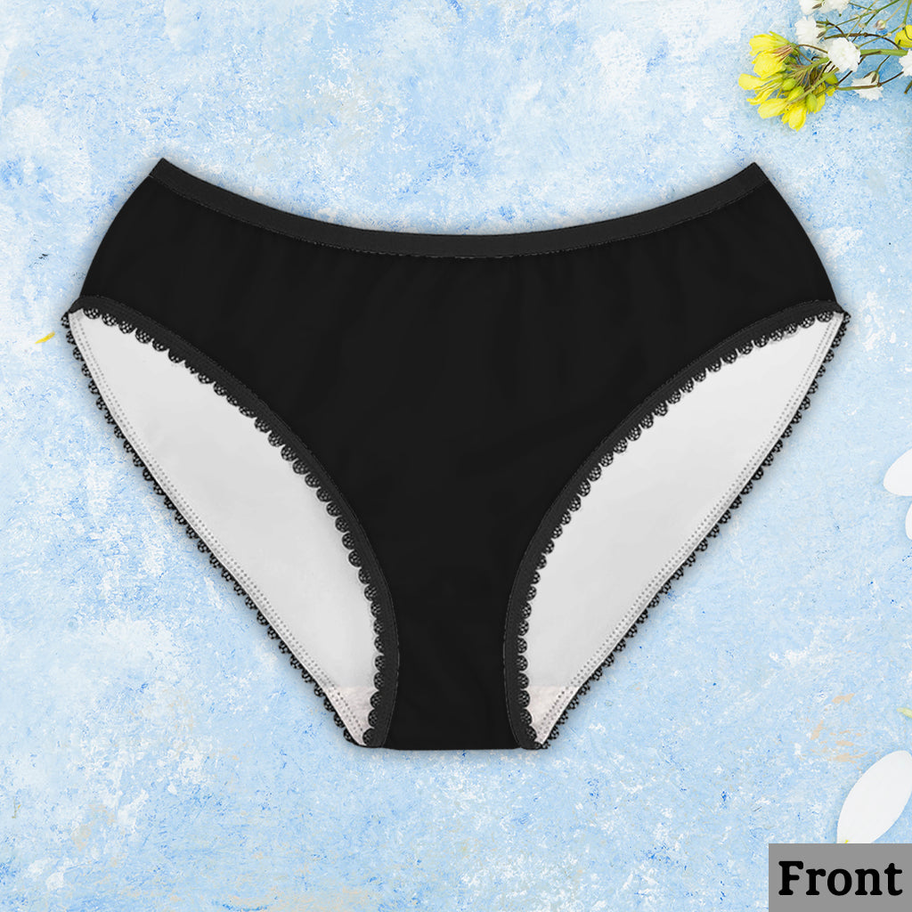 Du bist der einzige Penis für meinen Po – personalisierte Damen-Slips mit Spitzenbordüre und Herren-Boxershorts