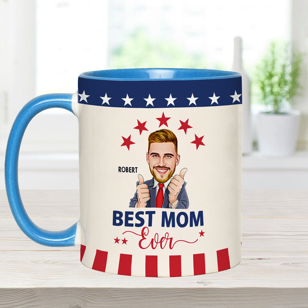 Best Mom Ever - Personalized Accent Mug