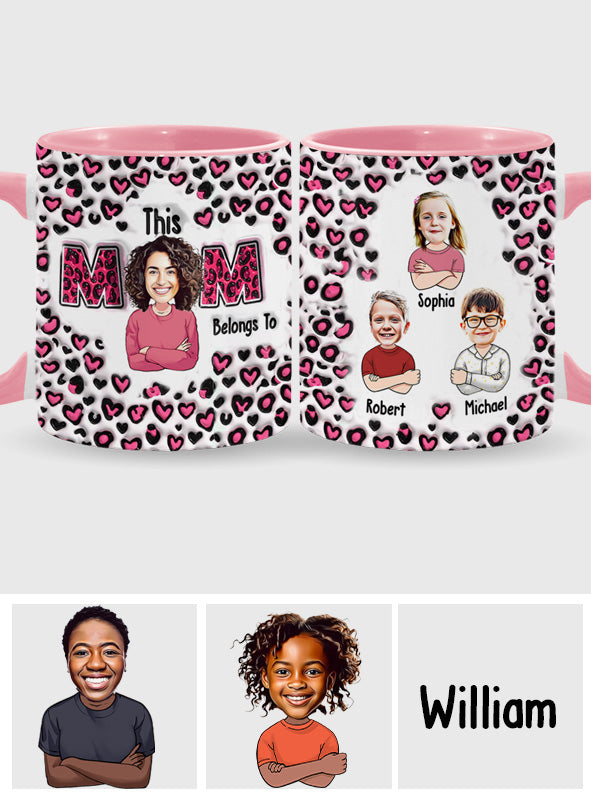 Diese Mama gehört zu - Personalisierte Tasse mit Mutter-Akzent