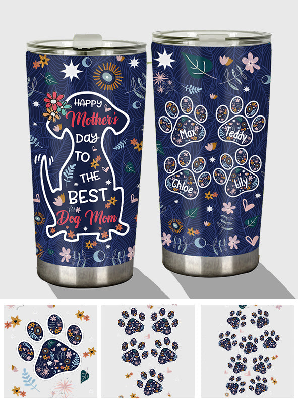 Alles Gute zum Muttertag an die beste Hundemama – personalisierter Hunde-Trinkbecher