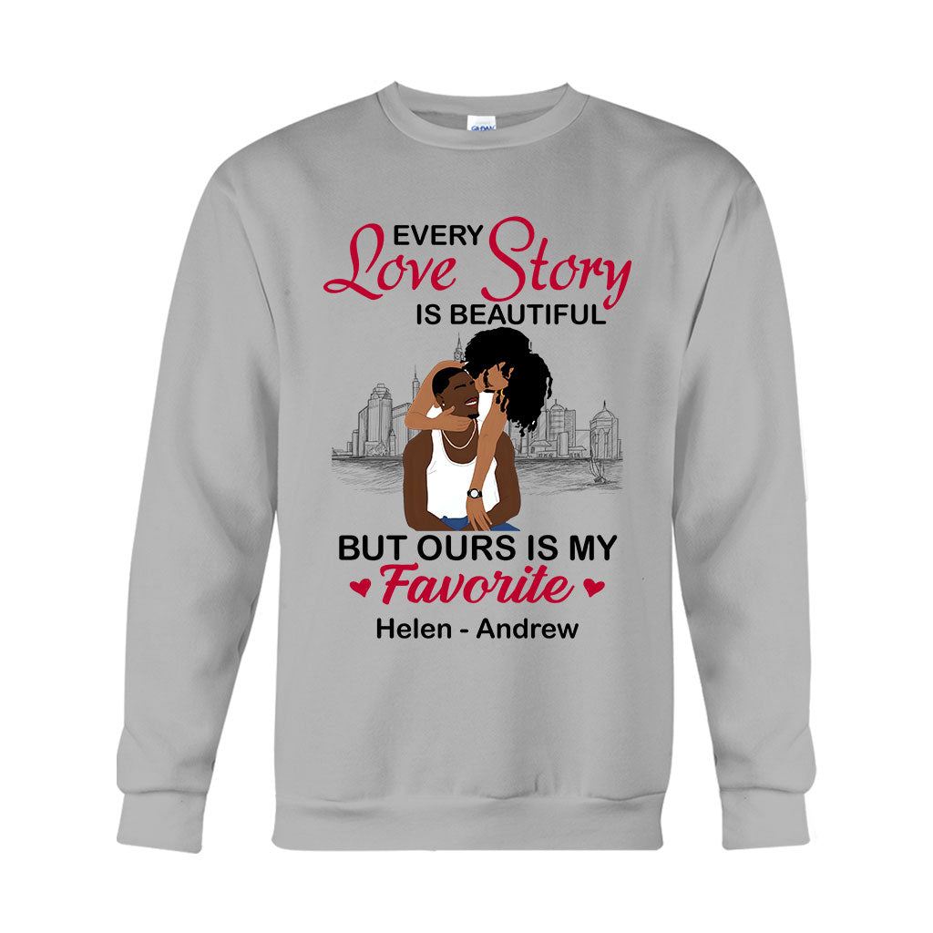 Our Story Is My Favorite - Personalized African American T-shirt And Hoodie