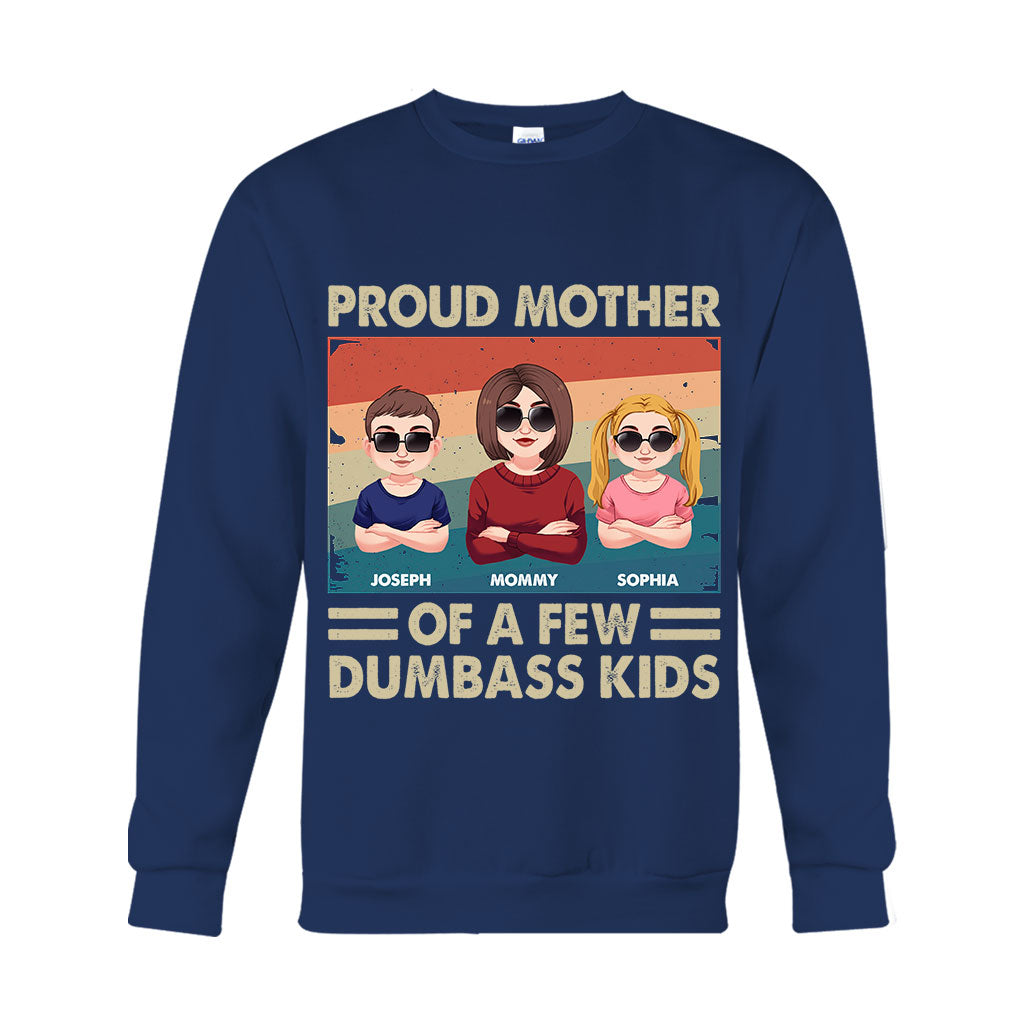 Stolze Mutter mehrerer Kinder – Personalisiertes Mutter-T-Shirt und Hoodie