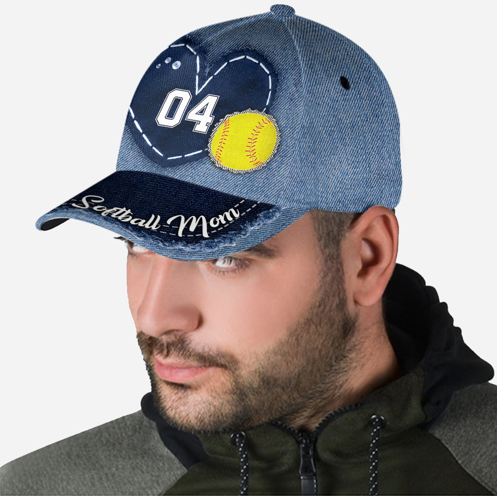 Softball Mom - Personalized Softball Classic Cap