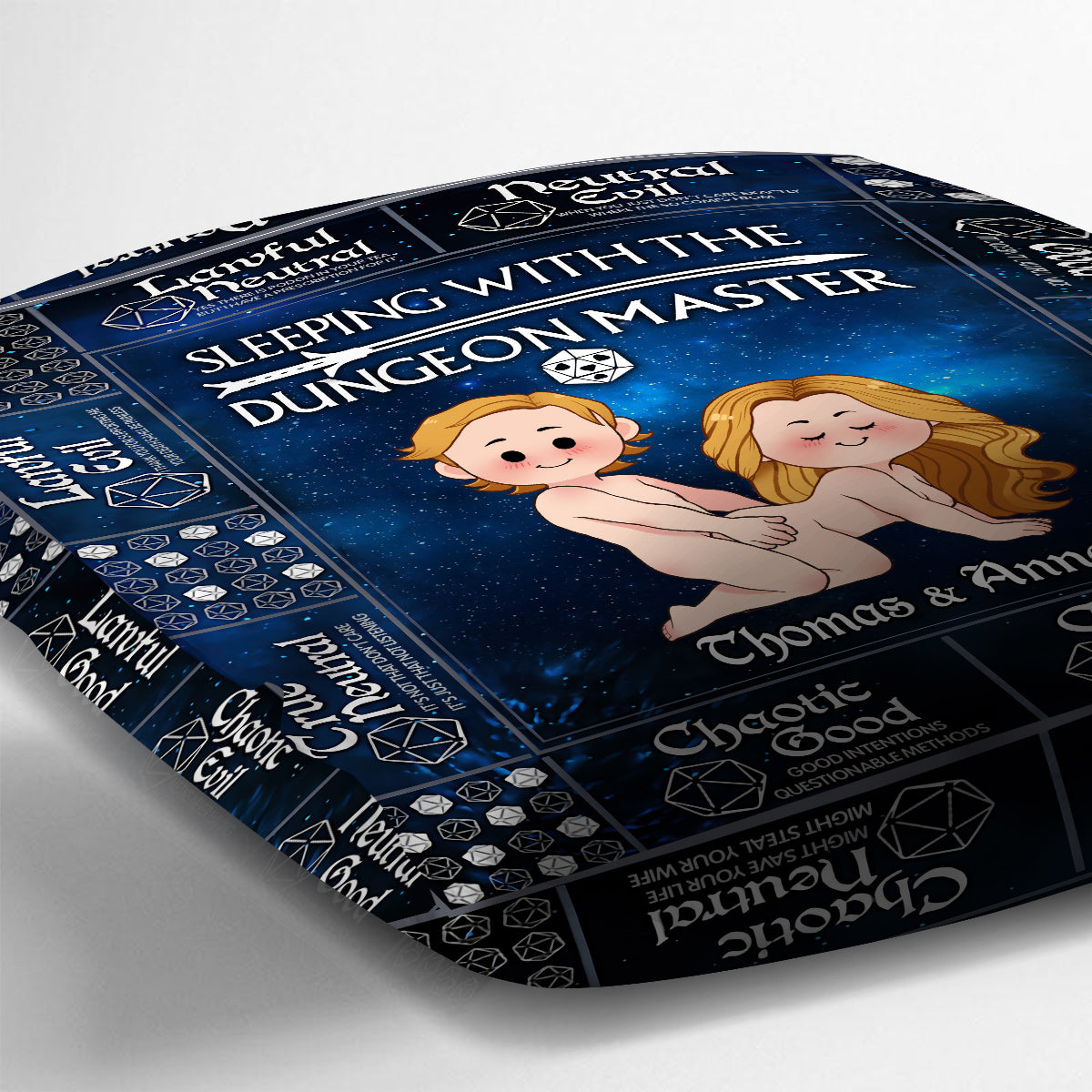 Sleeping With The DM - Personalized RPG Throw Pillow