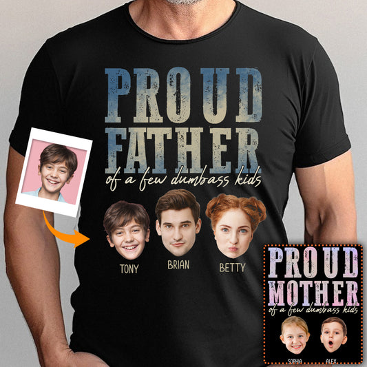 Stolzer Vater und Mutter einiger Dummköpfe – Personalisiertes Vater-T-Shirt und Hoodie