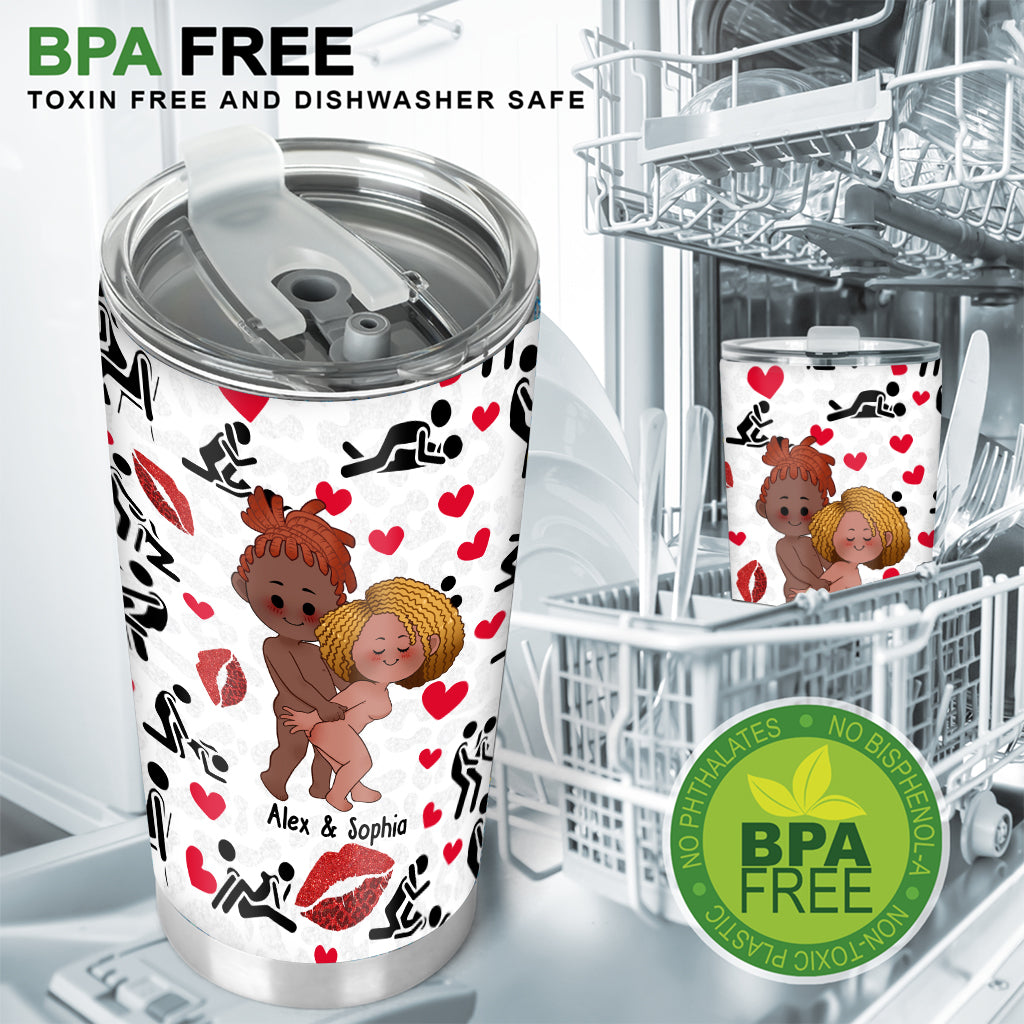 Ich liebe dich – Personalisierter Paar-Trinkbecher