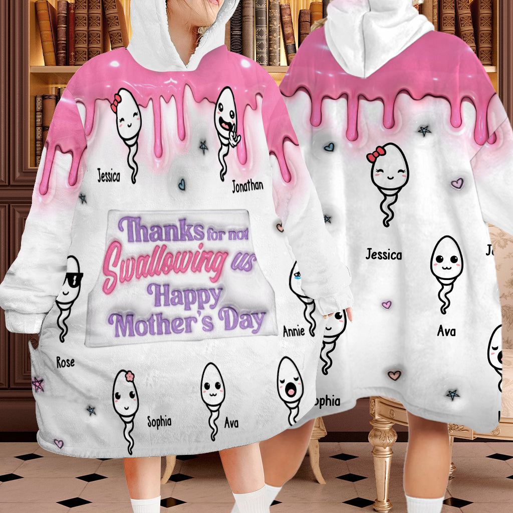 Danke Mama – Personalisierter Mutter-Decken-Hoodie