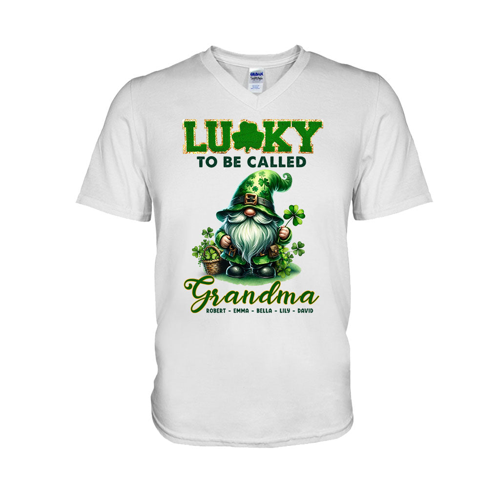 Glücklich, Nana/Mimi genannt zu werden... - Personalisiertes Oma-T-Shirt und Hoodie