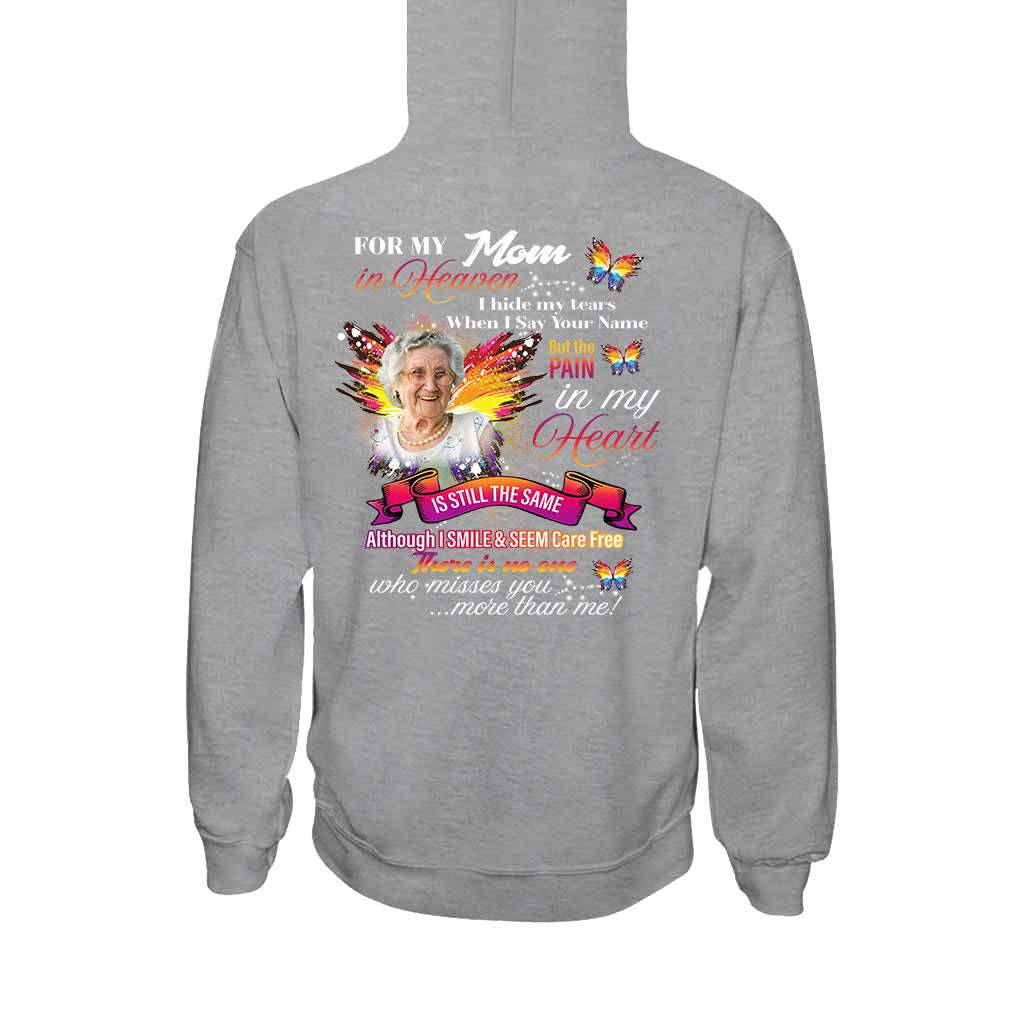 Für meinen/meine Liebste/n im Himmel – Ich verberge meine Tränen, wenn ich deinen Namen nenne – Personalisiertes Gedenk-T-Shirt und Hoodie