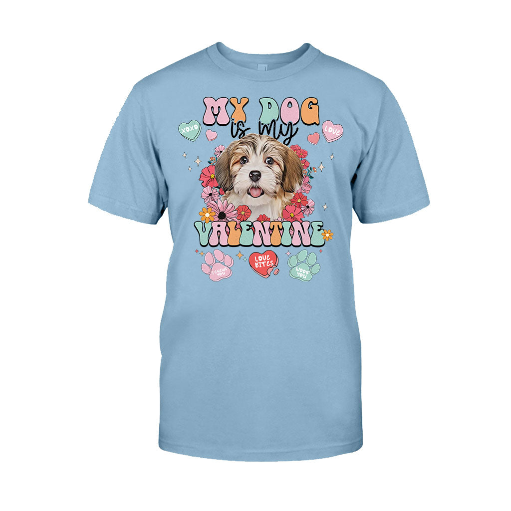 Mein Hund ist mein Valentinsschatz – Personalisiertes Hunde-T-Shirt und Hoodie