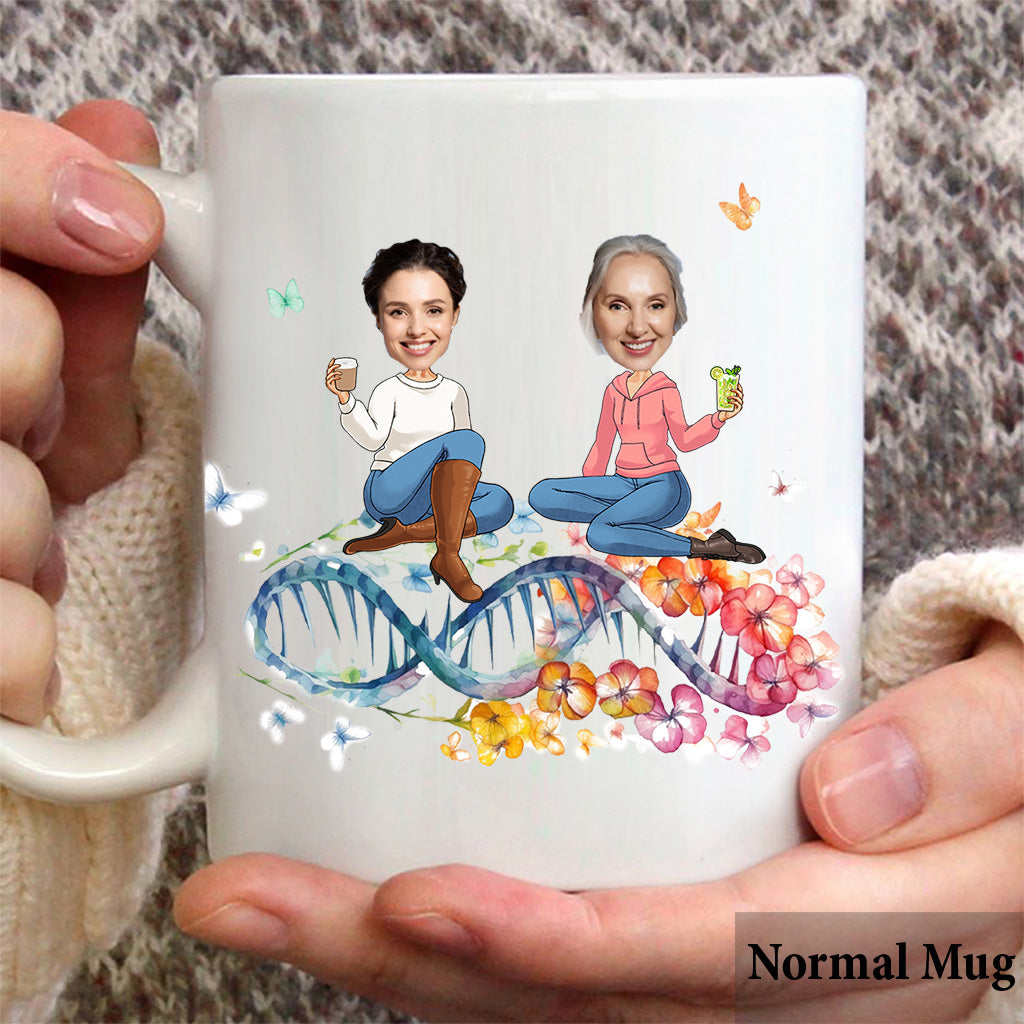 Danke für die Gene – personalisierte Muttertasse