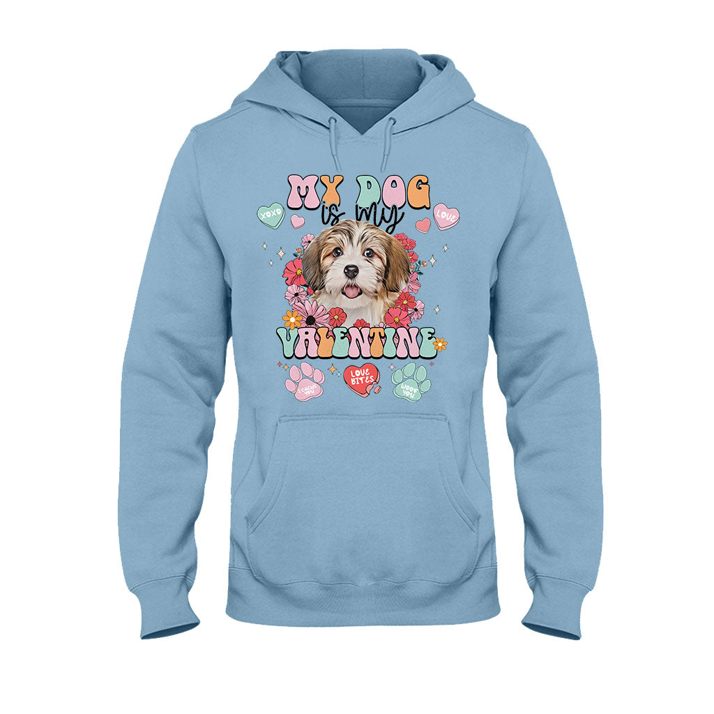 Mein Hund ist mein Valentinsschatz – Personalisiertes Hunde-T-Shirt und Hoodie