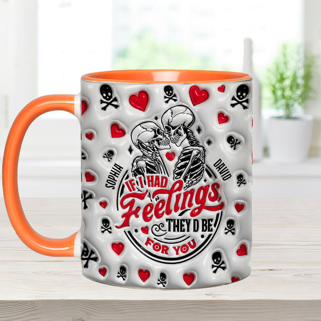 Wenn ich Gefühle hätte, wären sie für dich – Personalisierte Tasse für Paare