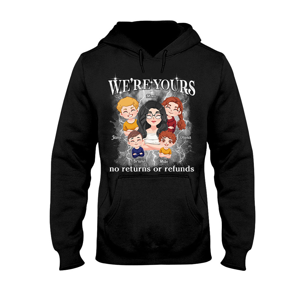 Wir gehören dir – Keine Rückgabe oder Rückerstattung – Chibi Kids Bootleg Rap – Personalisiertes Mutter-T-Shirt und Hoodie