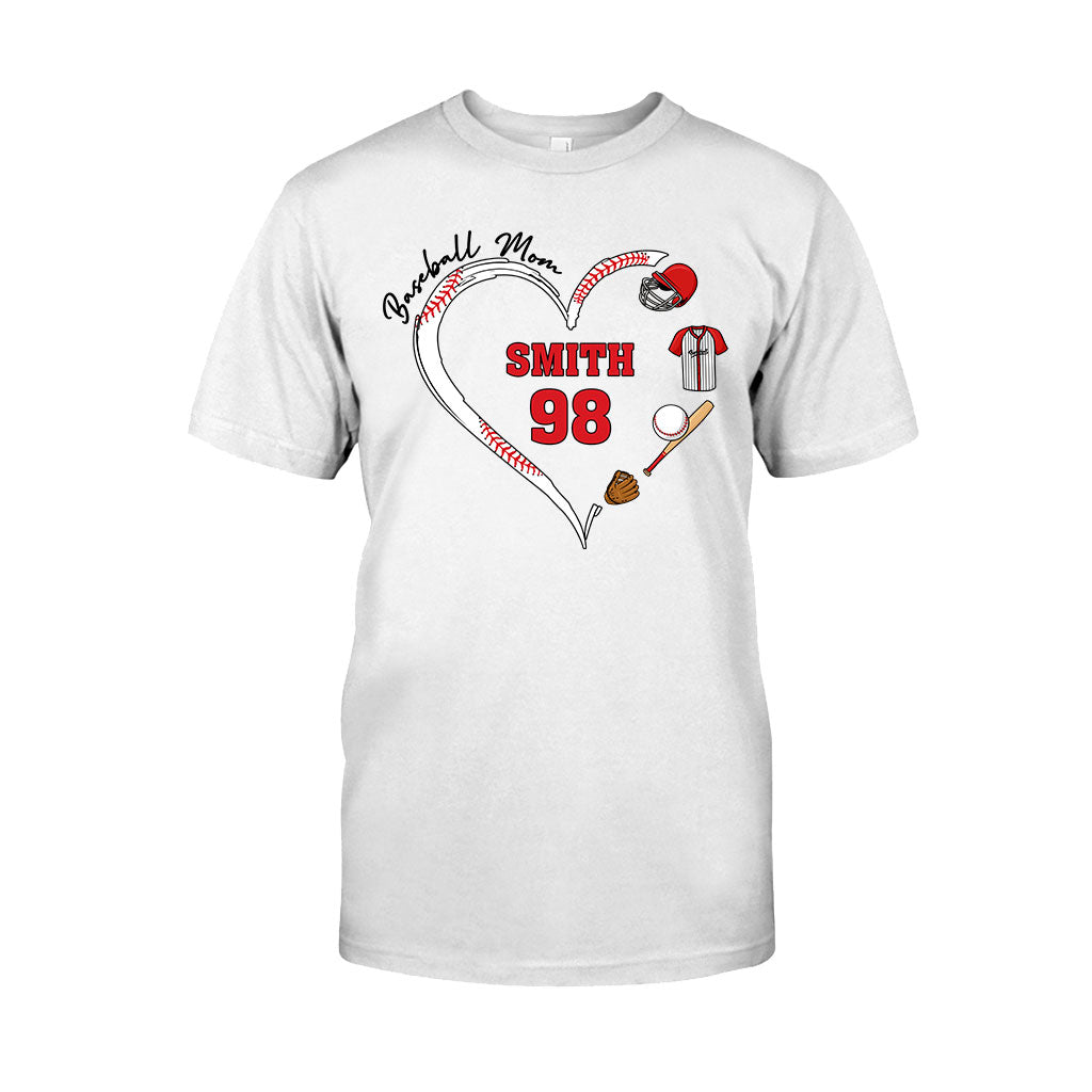 Baseball-Mama – Personalisiertes Baseball-T-Shirt und Hoodie