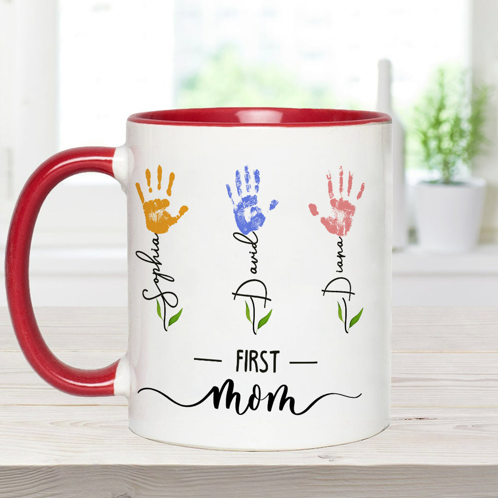 Erst Mama, jetzt Oma – personalisierte Tasse mit Muttermotiv