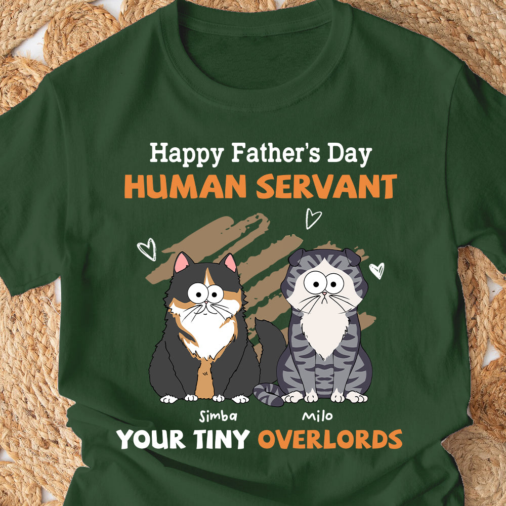 An meinen menschlichen Diener – Personalisiertes Katzen-T-Shirt und Hoodie