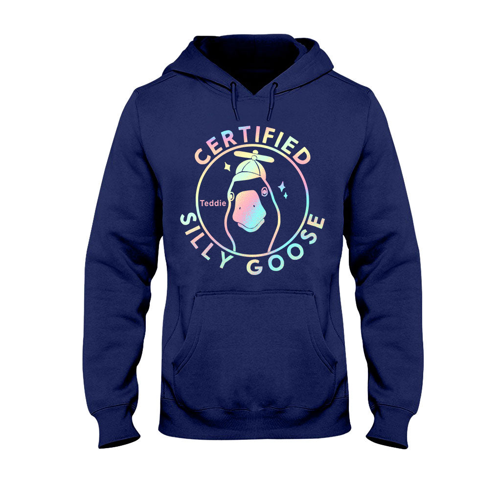 Zertifizierte alberne Gans – Personalisiertes Sarkasmus-T-Shirt und Hoodie