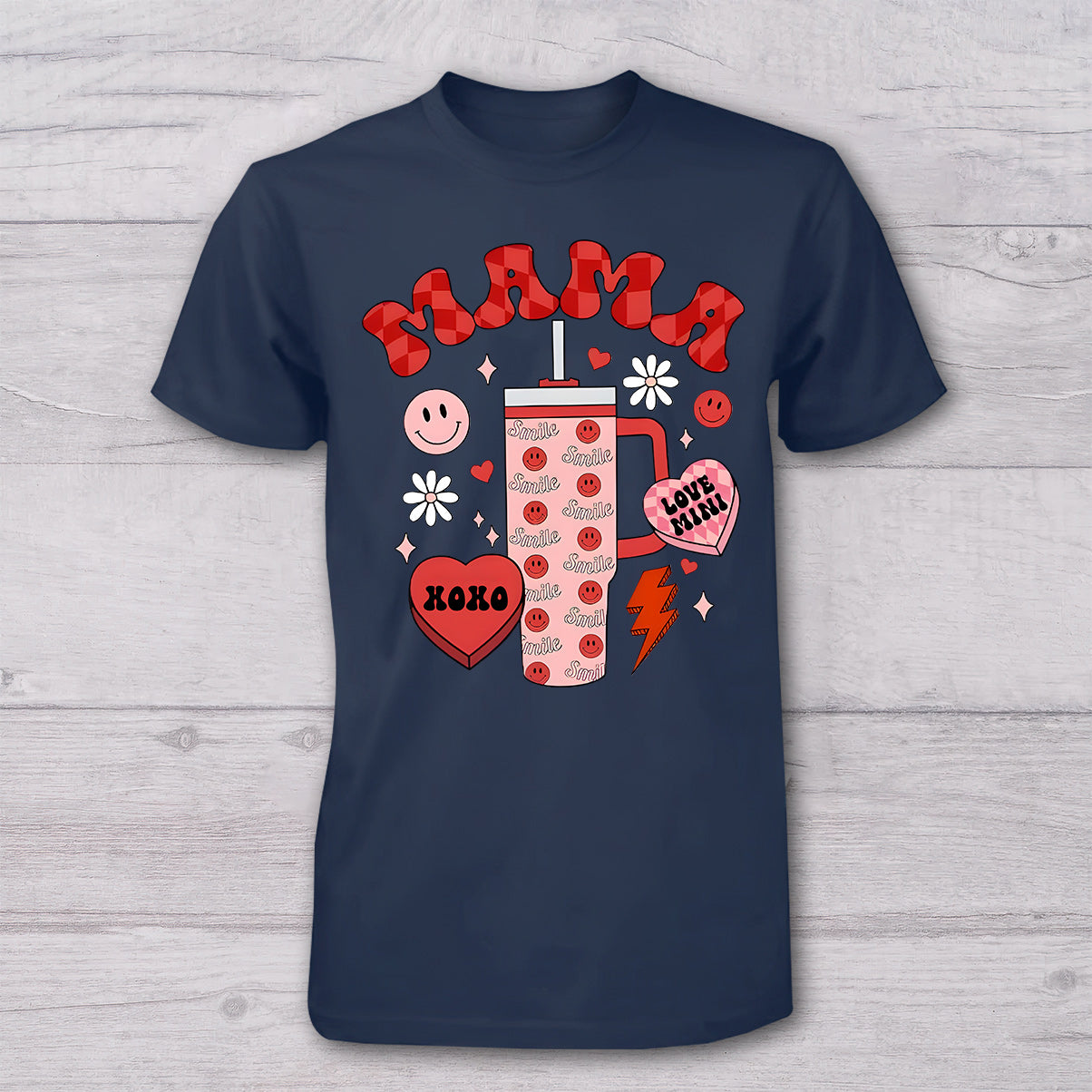 Mama und Mini – Personalisiertes Mutter-T-Shirt und Baby-Body