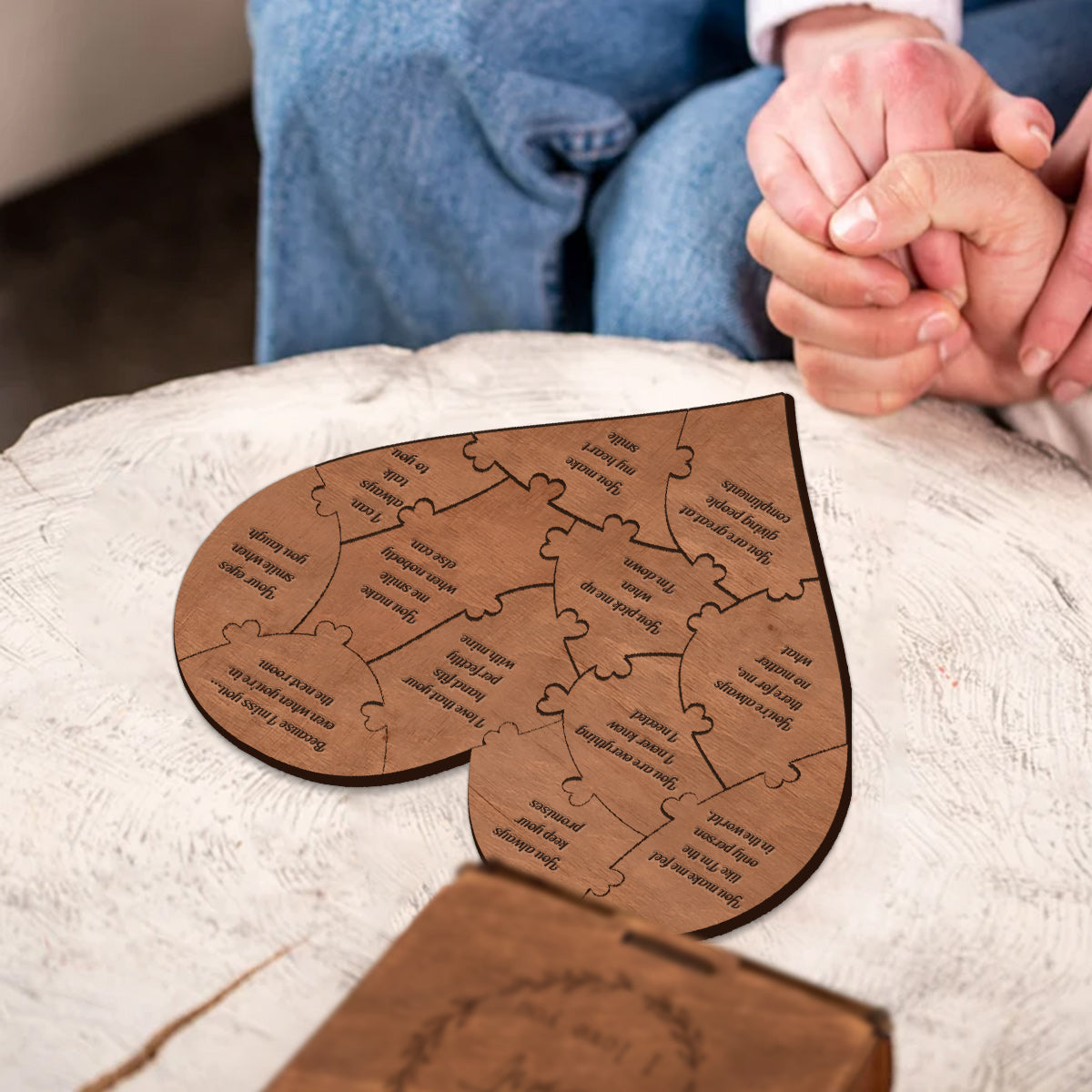 Gründe, warum ich dich liebe – Personalisiertes Herzpuzzle für Paare: Gründe, warum ich dich liebe