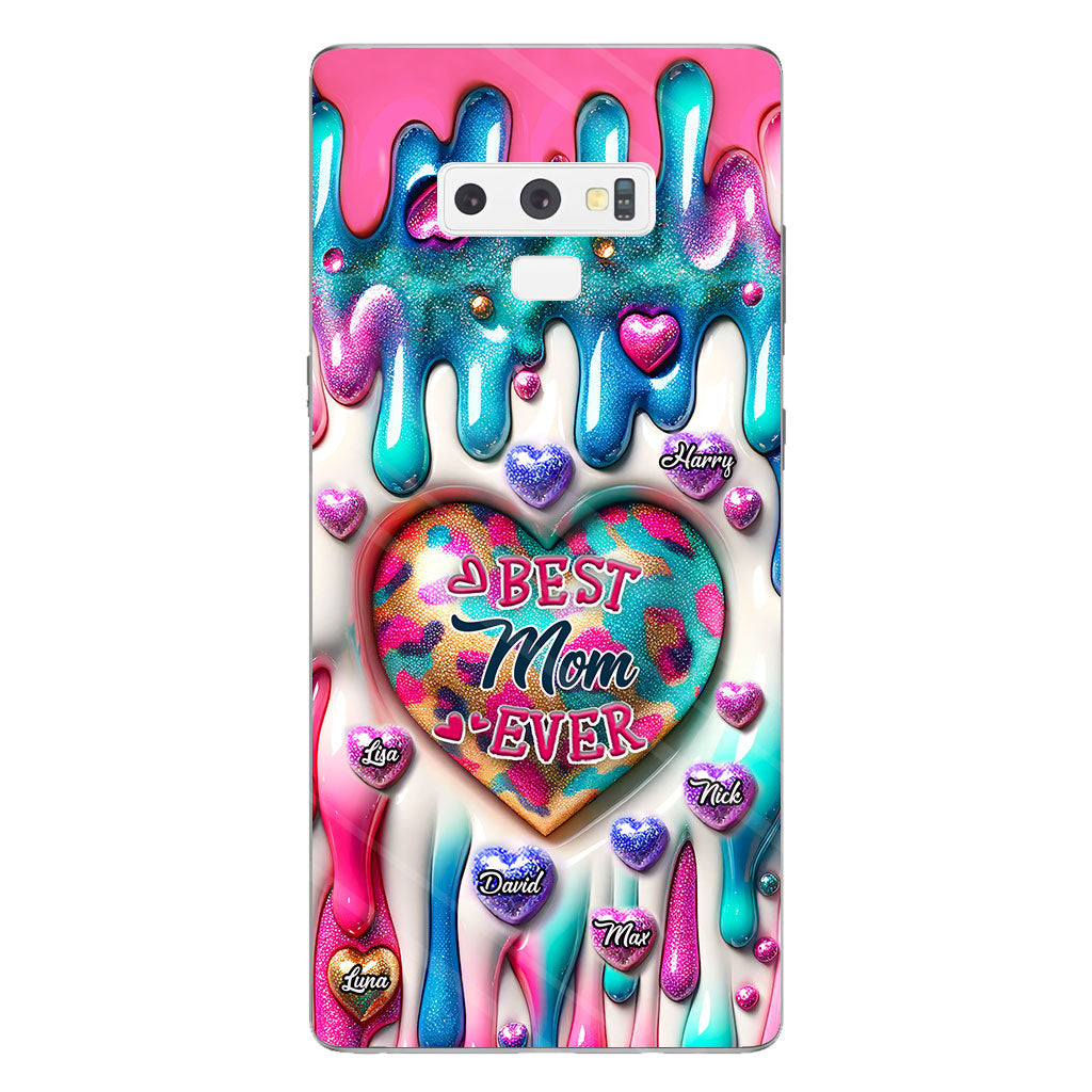 Beste Mama, Oma aller Zeiten – Personalisierte transparente Handyhülle für Mütter