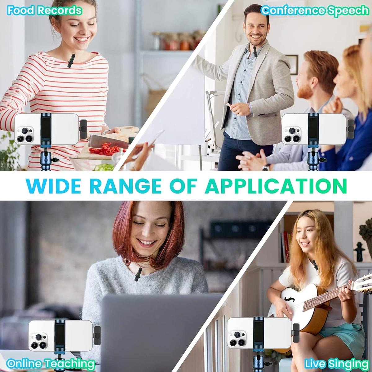 Kabelloses Mikrofon für iPhone und iPad