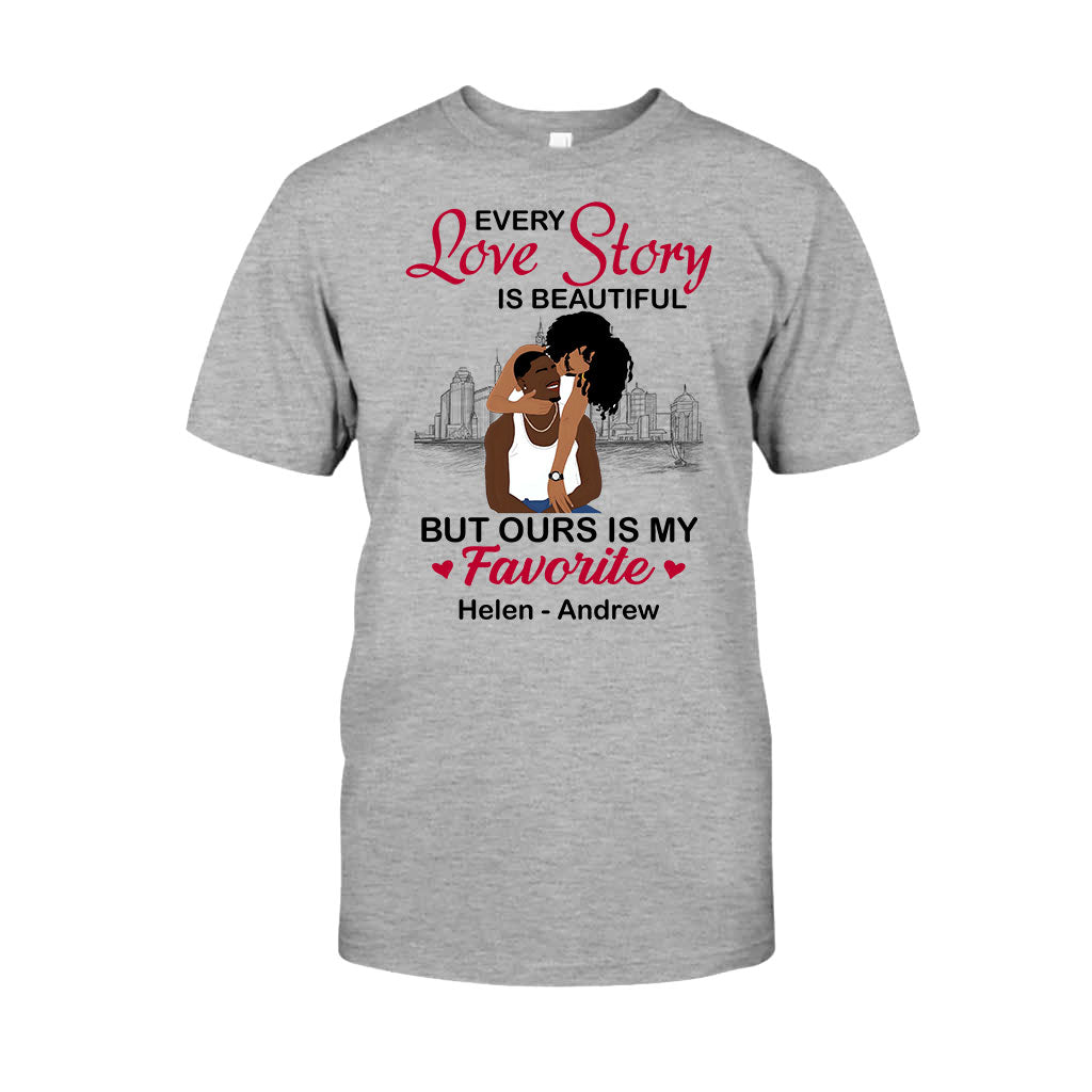 Our Story Is My Favorite - Personalized African American T-shirt And Hoodie