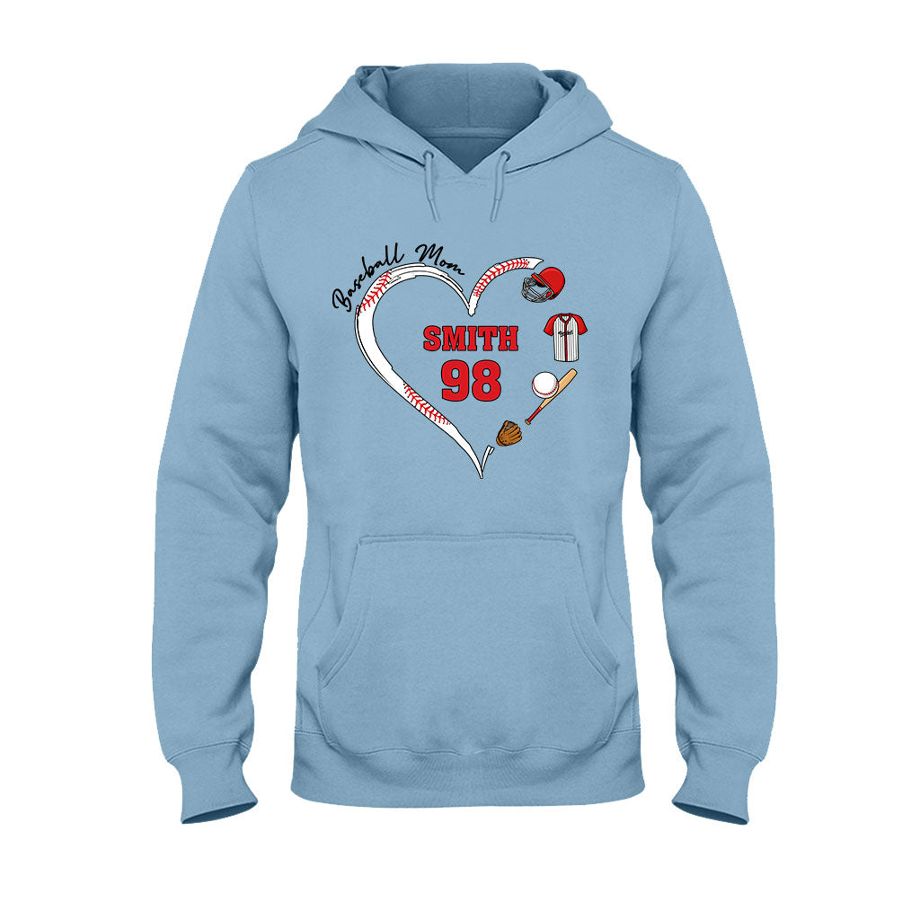 Baseball-Mama – Personalisiertes Baseball-T-Shirt und Hoodie