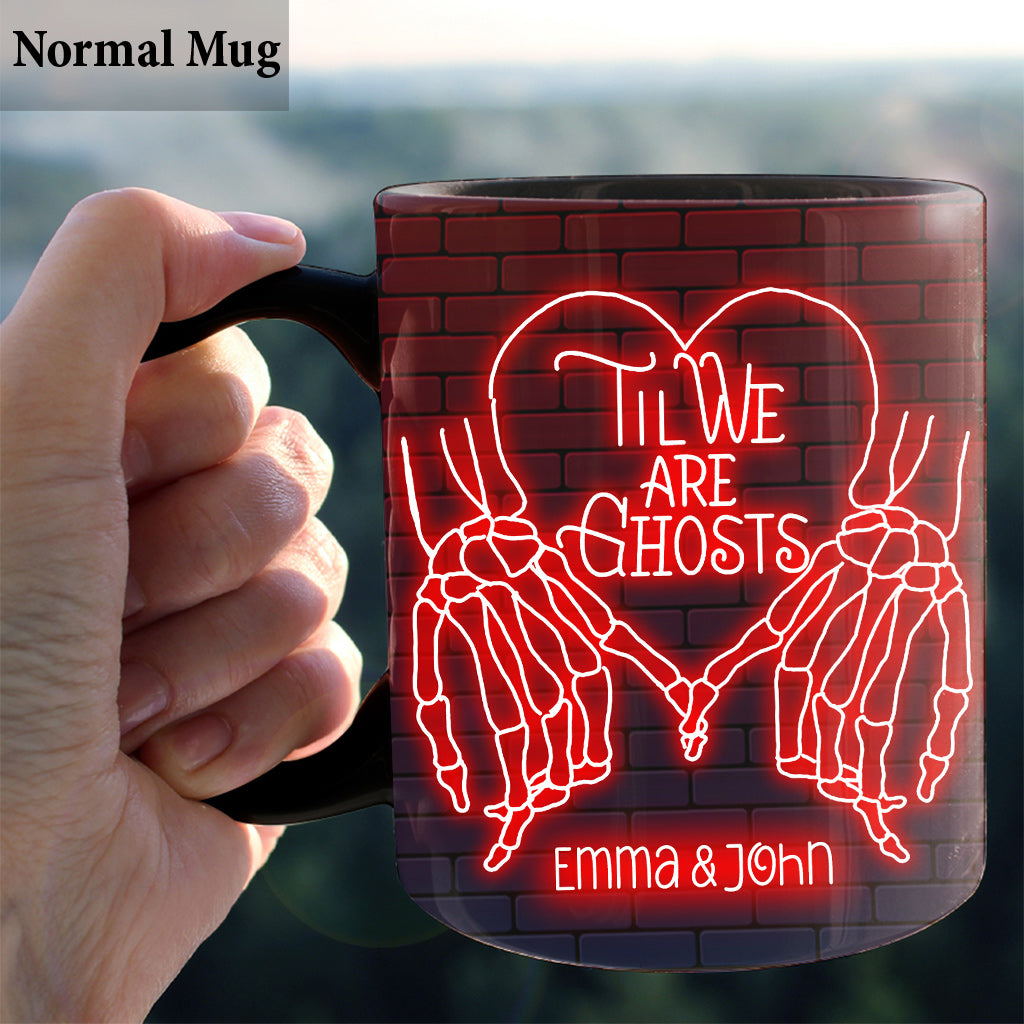 Bis wir Geister sind – Personalisierte Tasse für Paare