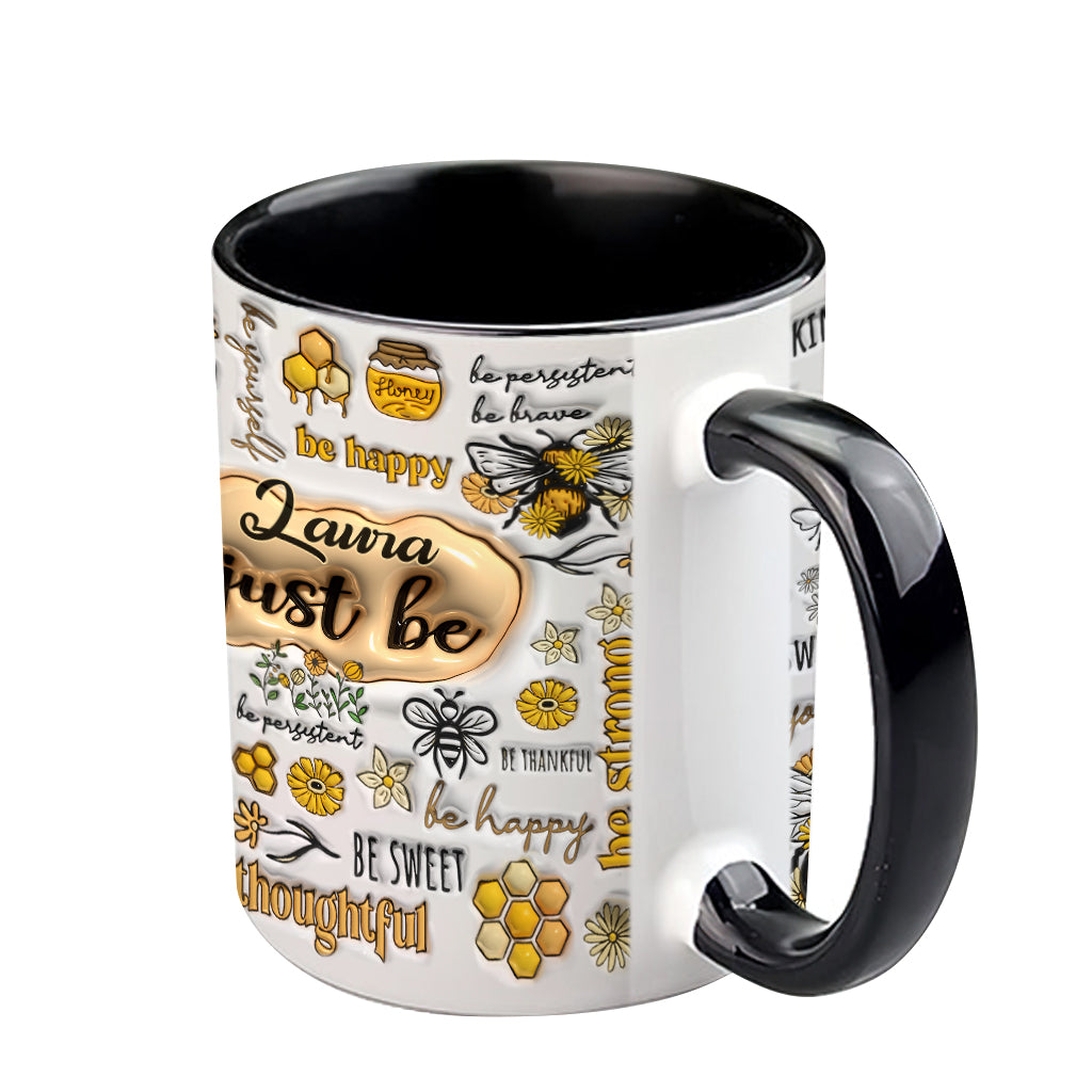 Just Bee Happy - Personalized Accent Mug